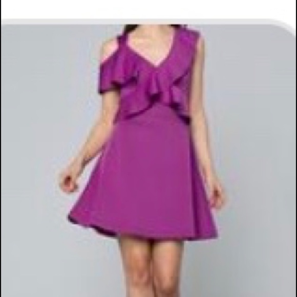 👗Ruffle fit and flare dress👗